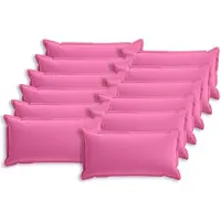 vidaXL Kussen met kussen HOUTEN 12 st Roze Polyester