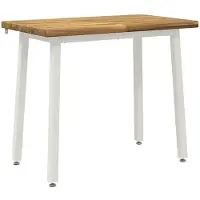 vidaXL Vierkante Eettafel 90 x 55 x 75 cm Massief Acacia Hout