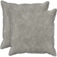 vidaXL Kussen met kussen HOUTEN 2 st Lichtgrijs Microfiber Fleece