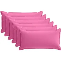 vidaXL Kussen met kussen HOUTEN 6 st Roze Polyester