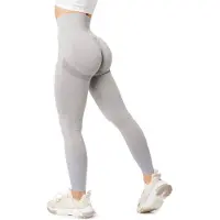 Bellivalini BLV-BLV50-255-LE Dames Leggings - Push Up - High Waist - Scrunch - Vrijetijdsbroek - Lang - Sport - Sporbroek - Yogabroek - Grijs Gemêleerd - XXL
