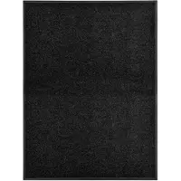 Zakito Absorberende PVC Deurmat Zwart 120x90 cm - Vuil en Vocht Vangend