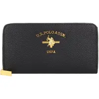 U.S. POLO ASSN. Portemonnee Stanford Zip Around Wallet Black Zwart