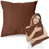 Muralo Decoratieve Kussen Honingkleurig 50x50 cm - Luxe Sierkussen voor Bank