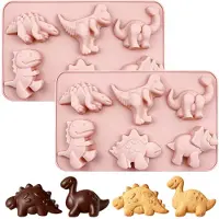 Famanu – Siliconen dinosaurus vormen voor chocolade snoep en desserts