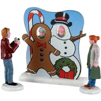 Lemax Frosty photo op, set of 3 ornament