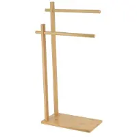 Tendance Porte-serviettes 2 barres en bambou