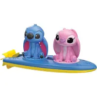 Clementoni Disney Badspeelgoed Stitch en Angel Surfplank - Drijvend Waterspeelgoed Baby zonder Openingen - Badspeeltjes Peuter - Speelgoed voor in Bad