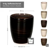 Svenska Living Koffiemok Industrieel Zonder Oor Per 6 Multi multi Aardewerk