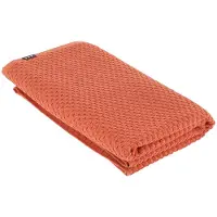 Tendance Serviette de bain 90 x 150 cm 100 % coton damier terre de Sienne
