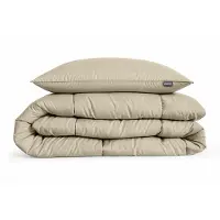 Eleganzzz Eazy Dekbed Zonder Overtrek Inclusief Kussenslopen - taupe 140x200cm