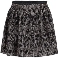 Like Flo korte rok met pailletten - bruin/zilver Meisjes Polyester All over print - maat 122/128