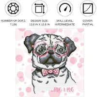 Diamond Dotz Hug A Pug 43x43 cm