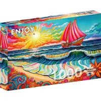 Enjoy Puzzle Sailing at Sunrise Puzzel (1000 stukjes)