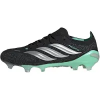 Adidas Predator Elite Gras Voetbalschoenen (FG) Zwart Zilver Mintgroen