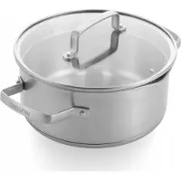 Greenpan Kookpan 20 cm met Glazen Deksel - RVS