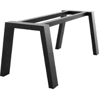 MetaloPro Tafelonderstel Thusia Extreme - Zwarte Robuuste Metalen Constructie In Industriële Stijl Voor Grotere Tafels In Huishoudens En Kantoren - 180x80x72cm