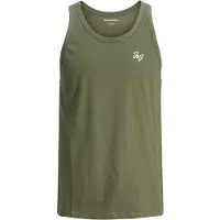 Jack & Jones Jack And Jones Heren Scoop Neck Regular Tank Top (Set van 5) (Zwart/Grijs/Navy/Groen/Wit)