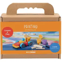 Creativ Company schilderen hobbyset raceauto knutselpakket kinderen.