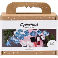 Creativ Company cyanotypie hobbyset - creatieve cadeau labels maken.