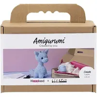 Creativ Company haakpakket amigurumi giraf lichtblauw katoen.