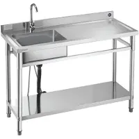 Vevor RVS spoelbak (120 x 50 x 94 cm)