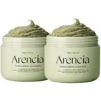 Arencia 2x Fresh Green Rice Mochi Cleanser Original (2x120g) Voordeelset - Korean Skincare - Alle Huidtypes - Gezichtsreiniging - Make up Remover - Poriën - Glass Skin