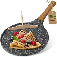YASHE crêpepan - 26 cm - houten beslagverdeler