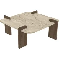 CALICOSY Salontafel met vierkant tafelblad l90 cm origin