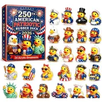 Sanorum 2026 Nieuwste 24-Daagse Aftelkalender Hangers - Acryl Charms met Handgemaakte Uitstraling - Dagelijkse Verrassing & Feestelijke Sfeer - Perfect Cadeau