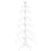 vidaXL - Metalen - kerstboom - KUOPIO - 180 - cm - Staal - Wit