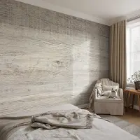 Coloray Vliesbehang - Grijs Snellijm Behang - 416x254 cm - Houten Ringen Fotobehang Vlies - Woonkamer behang Texturen - Muurschildering - Woonkamer behang