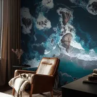 Coloray Vliesbehang - Marine Snellijm Behang - 250x250 cm - Oceaangolven Muurschildering - Gang behang Landschappen - Fotobehang Vlies - Gang behang