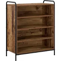 vidaXL - Schoenenkast - 76 - x - 36,5 - x - 93 - cm - Bewerkt - hout - Oud - hout