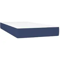 vidaXL Pocketveringmatras, medium, blauw, 120x190x20 cm, met stoffen bekleding