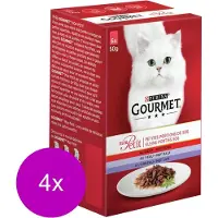 Gourmet Mon Petit 6x50 g - Kattenvoer - 4 x Vlees