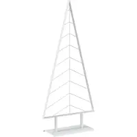 vidaXL - Metalen - kerstboom - met - standaard - KUOPIO - 180 - cm - Staal - Wit