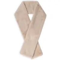 Co'Couture Penzacc Fur Scarf Sjaals Dames - Beige - Maat ONESIZE