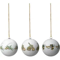 Design House Stockholm Elsa Beskow Kerstbal Pak Van 3 Kikker/hommel/krekkel - Kerstballen Lacquered Paper White - 2106-0117