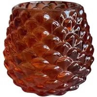 Home Society Theelichthouder Dennenappel Bruin 10 x 10 x 8,5 cm