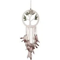 Ruben Robijn Dromenvanger Tree of life 17 cm groene kralen