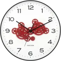 Karlsson Klok Open Gear Black Bright Red