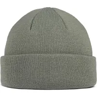 Buff - Knitted Beanie Lilon Fisherman - Muts One Size, olijfgroen/grijs