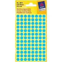 Avery Etiket Avery 3178 rond 8mm oranje 416 stuks - 8 stuks