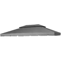 Siena Garden Dach Pav. Dubai 3x3 grau HG88ERZ10490 Zweefparasol