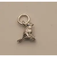 925 Sterling zilveren hanger vogel - hanger klein vogeltje gemaakt van zilver - kleine zilveren dieren hangertjes - leuke dieren hangers - silver pendant bird