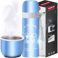 Retoo RVS Thermosbeker 500ml - Ideaal voor Koffie, Thee & Reizen
