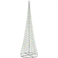 vidaXL Led-kerstboom spiraal met voet EKENAS 500 cm 868 LED's