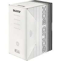 Leitz archiefdozen SOLID BOX 6129, rug van 150 mm, voor A4 formaat, 10 stuks, wit