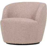 Woood Serra Draaifauteuil - Melange Stof - Naturel - 68x70x77